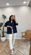 LACİVERT 5135 KISA GÖMLEK 