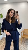 LACİVERT 5373 BEL BÜZGÜLÜ TAKIM 