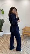 LACİVERT 5373 BEL BÜZGÜLÜ TAKIM 