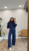 LACİVERT 5386 TAŞ DETAY SWEAT