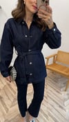 LACİVERT 5971 TAŞLI DENİM CEKET
