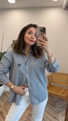 LACİVERT 6110 AYICIK DESEN GÖMLEK