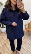 LACİVERT 6146 DİKİŞ DETAY GÖMLEK 