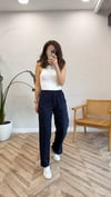 LACİVERT 6322 ÇIT ÇIT DETAY PANTOLON 