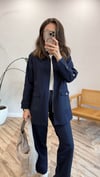 LACİVERT 6870 ÇIT ÇIT DETAY CEKET 