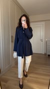 LACİVERT 6897 KUŞAKLI KAP 