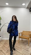 LACİVERT 7006 DESENLİ ANGORA HIRKA
