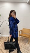 LACİVERT 7006 DESENLİ ANGORA HIRKA
