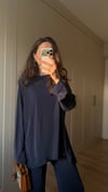 LACİVERT 7065 KESİK DETAY TAKIM 