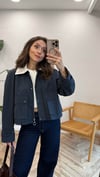 LACİVERT 7111 KISA TRENÇKOT 