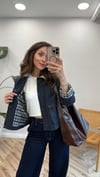 LACİVERT 7111 KISA TRENÇKOT 