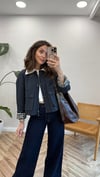 LACİVERT 7111 KISA TRENÇKOT 