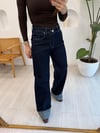 LACİVERT 71752 PAÇASI KATLI JEAN 
