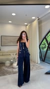 LACİVERT 7206 ASKILI BLUZ PANTOLON TAKIM