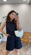 LACİVERT 7262 BLUZ ŞORT TAKIM