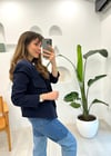 LACİVERT 7344 KISA CEKET 