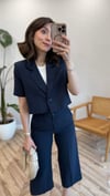 LACİVERT 7407 KISA CEKET TAKIM