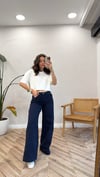 LACİVERT 7556 NAKIŞ DETAY PANTOLON 