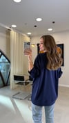 LACİVERT 7840 BASKILI TİŞÖRT 