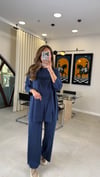 LACİVERT 7999 PULLU NAKIŞ DETAY TAKIM 