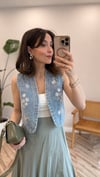 LACİVERT 8874 DENİM  YELEK 