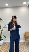 LACİVERT 9132 GÖMLEK TAKIM