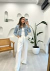 LACİVERT 9321 İNCİLİ KOT CEKET
