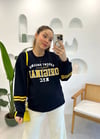 LACİVERT BASKILI SWEAT 