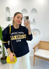 LACİVERT BASKILI SWEAT 