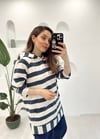 LACİVERT ÇİZGİLİ GÖMLEK