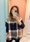 LACİVERT GARNİLİ SWEAT