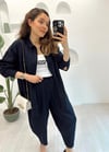 LACİVERT GÖMLEK TAKIM