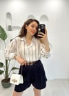 LACİVERT KEMERLİ ŞORT 