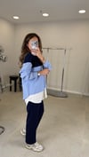 LACİVERT-MAVİ 3079 ÇİFT GARNİ DETAY TAKIM 