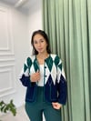 LACİVERT-NEFTİ 1019 BAKLAVA DESEN HIRKA