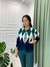 LACİVERT-NEFTİ 1019 BAKLAVA DESEN HIRKA