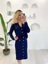 LACİVERT ÖRME 2'Lİ TAKIM 