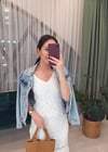 LACİVERT TAŞ DETAY CEKET