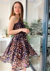 LEOPAR TEK OMUZ ELBİSE