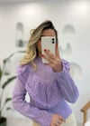 LİLA FIRFIRLI TRİKO KAZAK 