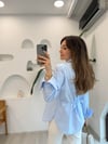MAVİ 0022 POPLİN VATKALI GÖMLEK