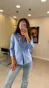 MAVİ 0027 NAKIŞLI GÖMLEK
