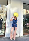 MAVİ 0673 KEMERLİ KOT YELEK 