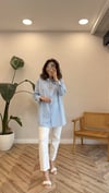 MAVİ 0695 ÇİZGİLİ GÖMLEK 