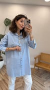 MAVİ 0695 ÇİZGİLİ GÖMLEK 