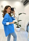 MAVİ 2377 OVERSİZE GÖMLEK