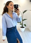 MAVİ 2804 ÇİZGİLİ GÖMLEK 