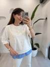 MAVİ 2925 İNCİLİ BLUZ