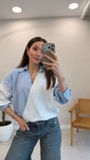 MAVİ 3132  ÇİZGİLİ GÖMLEK 