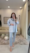 MAVİ 3293 NAKIŞ DETAY GÖMLEK 